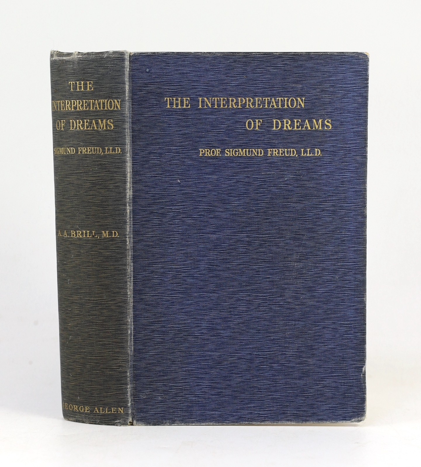 Freud, Sigmund - The Interpretation of Dreams, 1st edition in English, 8vo, original cloth, George Allen, London, 1913